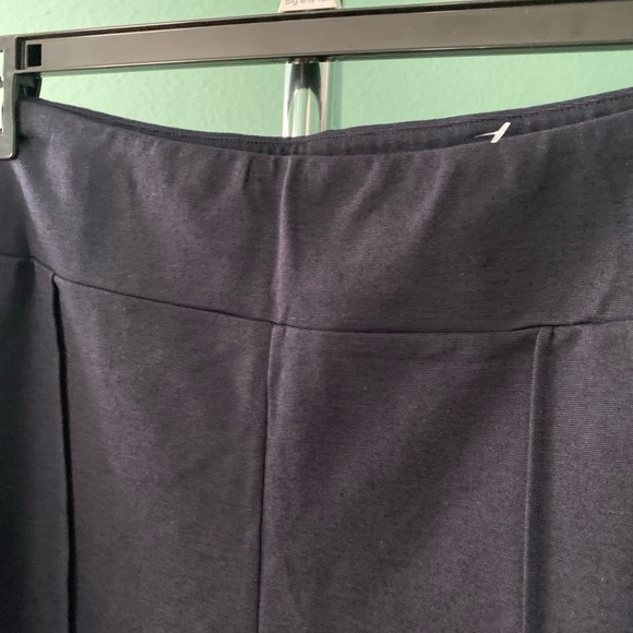 Garnet Hill Comfort Cropped Wide Leg Dark Blue Pants Sz XL.(J-8) - Picture 5 of 11